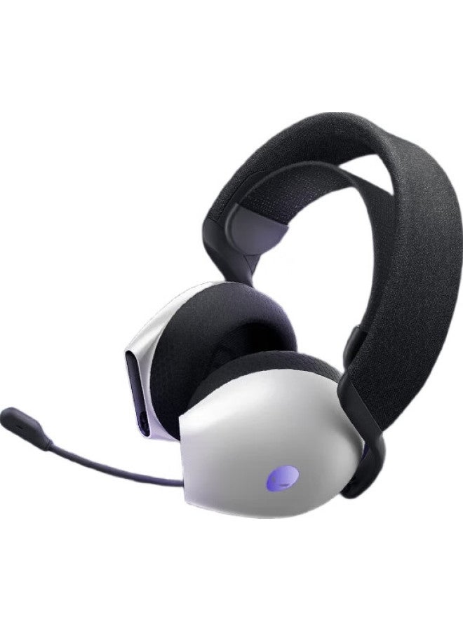 Alienware Aw725H Bluetooth Wireless Gaming Headset, Blg-Style Over-Ear Headphones With Microphone, Tri-Mode Connection, Smart Noise Cancellation, Long Battery Life, Dolby Atmos, Peripheral Device, White - Image 1