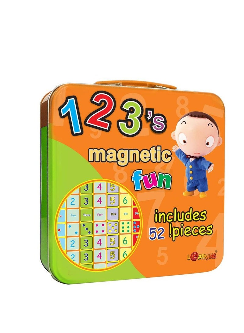 English Magnetic Numbers Box Game Consists of (52 Pieces) - Image 1