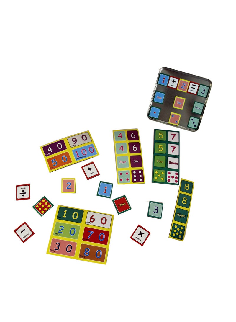 English Magnetic Numbers Box Game Consists of (52 Pieces) - Image 2