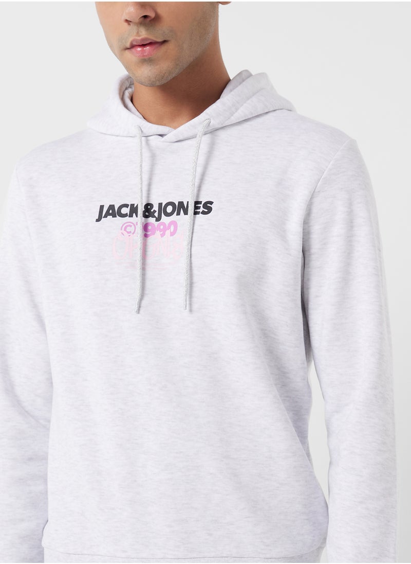JACK & JONES Jorbushwick Drawstring Logo Hoodie  - Image 3