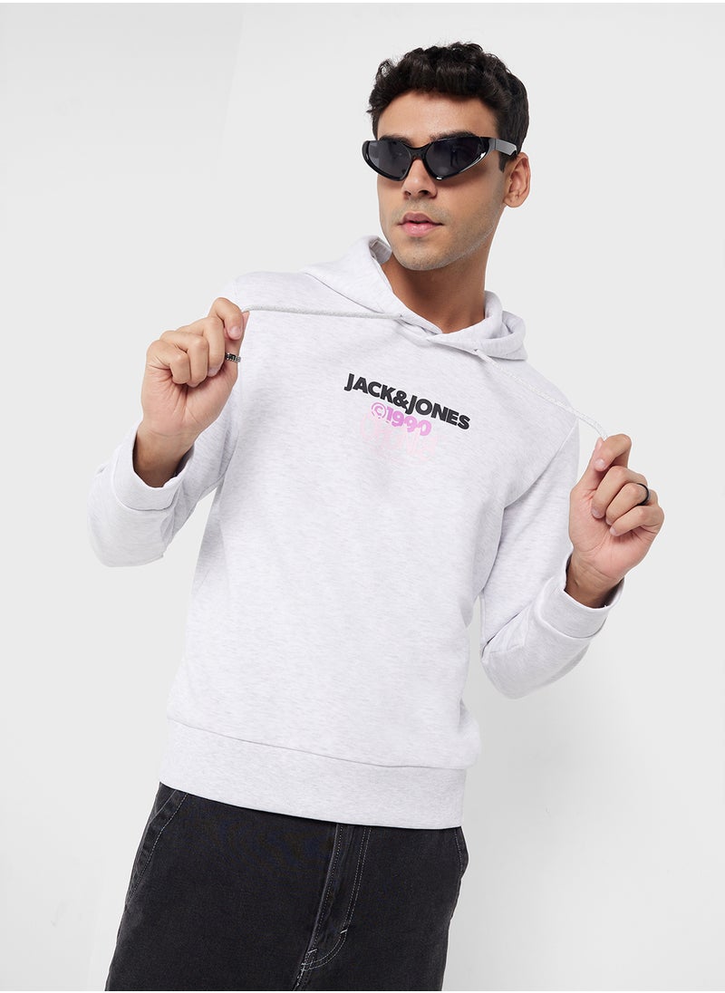 JACK & JONES Jorbushwick Drawstring Logo Hoodie  - Image 1