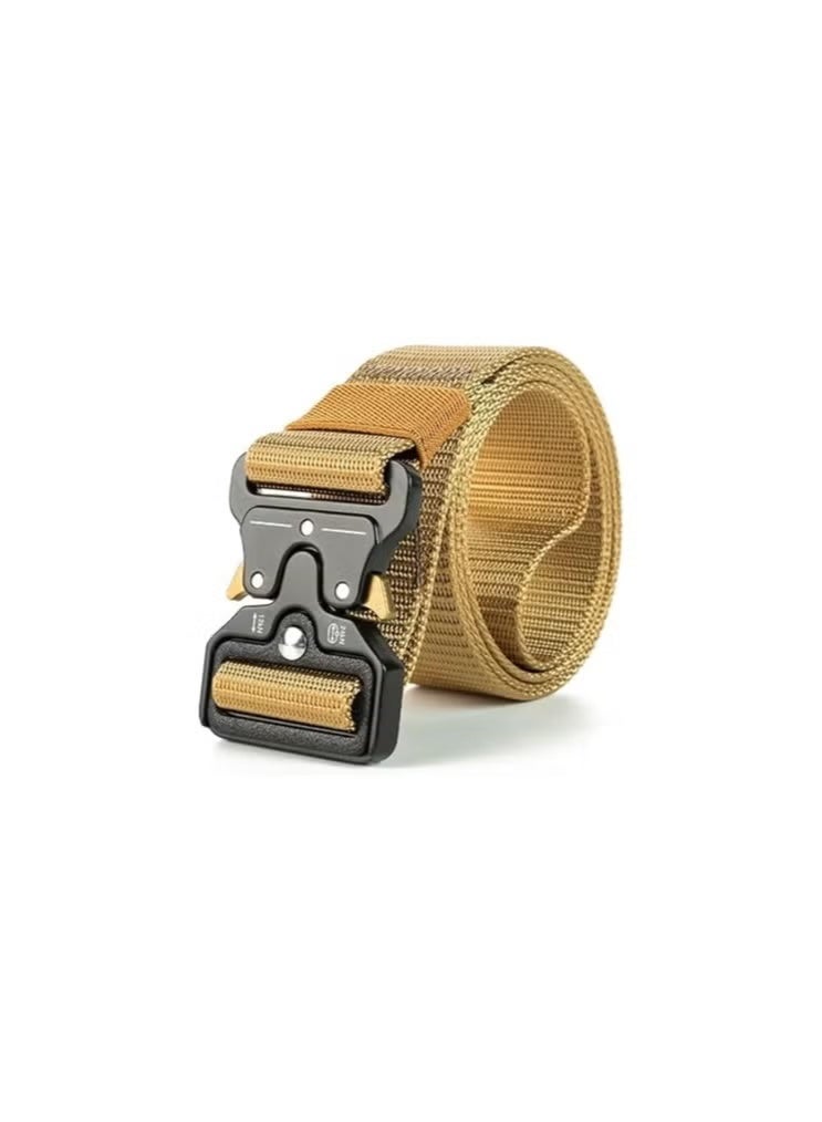 Men's adjustable belt with metal buckle and secure clasp - Image 1