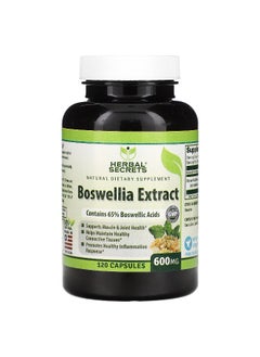 Herbal Secrets Herbal Secrets, Boswellia Extract, 600 mg, 120 Capsules  - Image 1