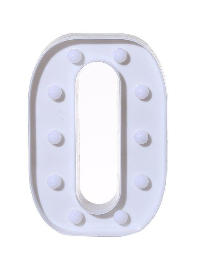 Generic O Alphabet Themed LED Light White 22X18X4.5cm  - Image 1