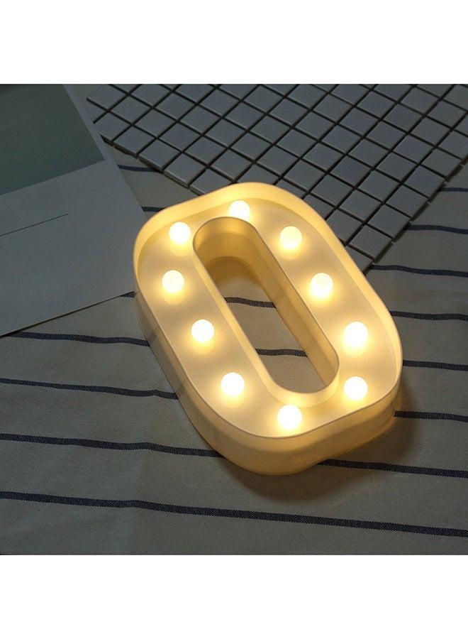 Generic O Alphabet Themed LED Light White 22X18X4.5cm  - Image 2