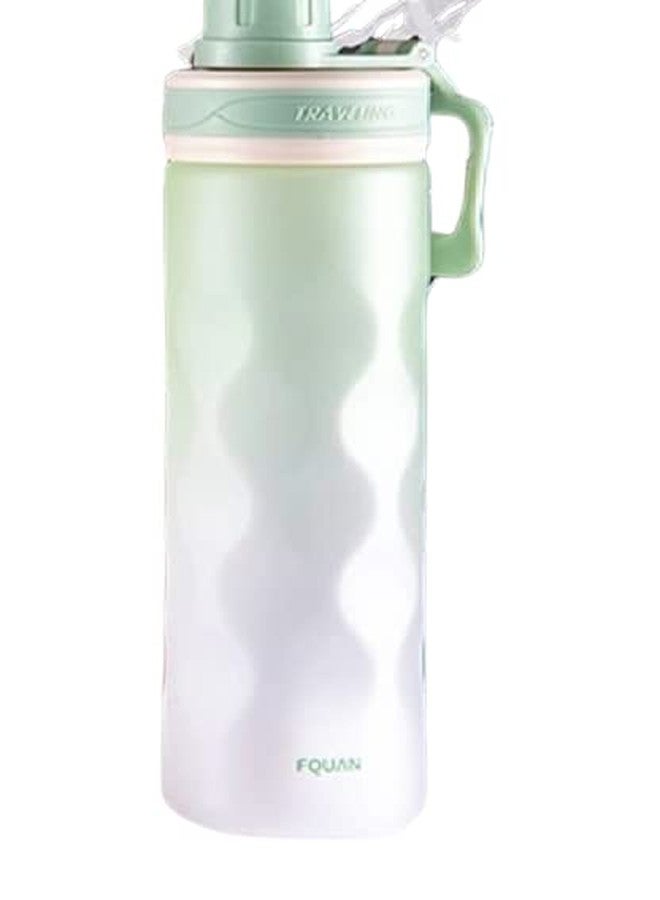 TEMSON Leakproof Water Bottle with Shaker Ball 650 ML, BPA Free Bottle, Green - Image 2