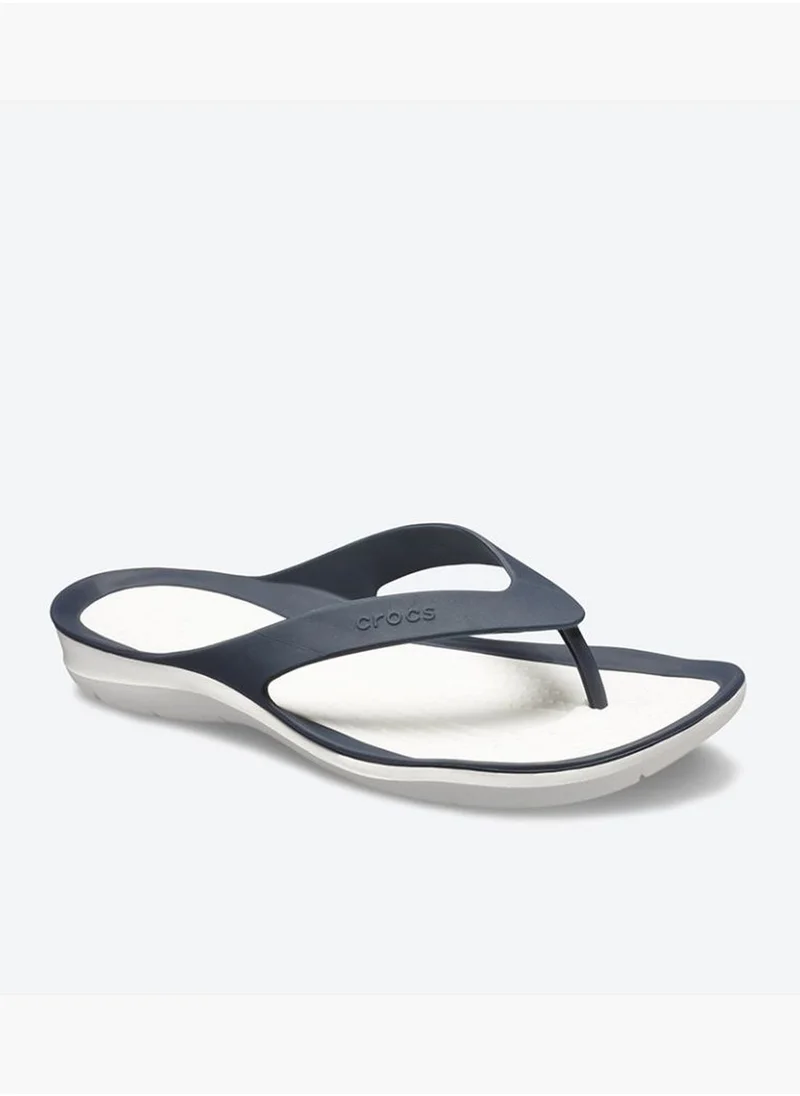crocs Swiftwater Round Toe Flip Flops - Navy 204974-462