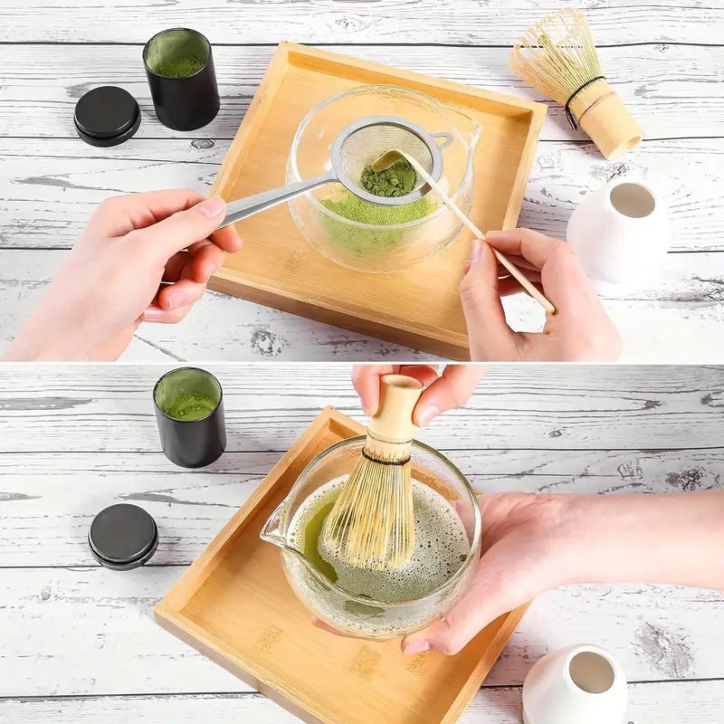 Japanese-Style Matcha Bowl With Mouth Glass Tea Bowl Ceramic Tea Set Accessories Song Dynasty Tea-Ordering Tools Tea-Making Baibenli - Image 3