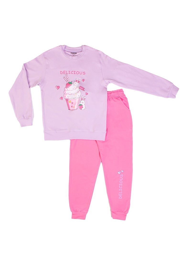 Zercon Autumn Pajama Set for Girls  - Image 1