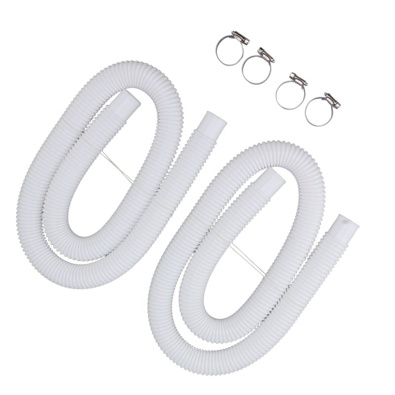 Swimming Pool Replacement Hoses with Clamps for 300 330 530 1000 Gallon Pool Pump - Image 2
