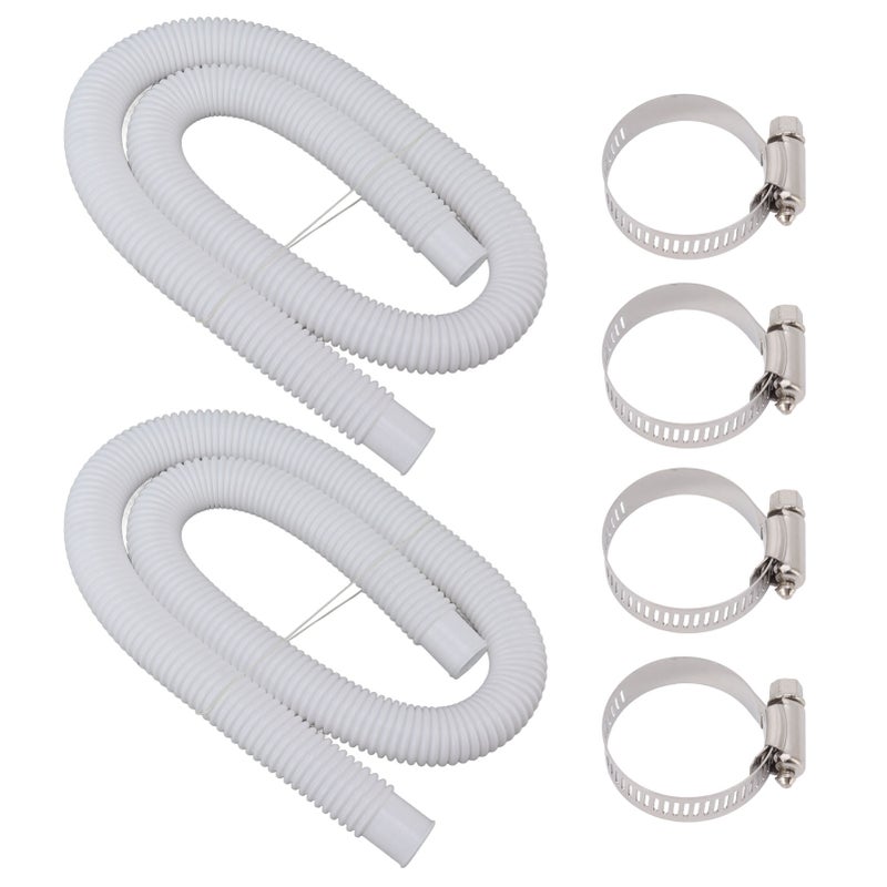 Swimming Pool Replacement Hoses with Clamps for 300 330 530 1000 Gallon Pool Pump - Image 1