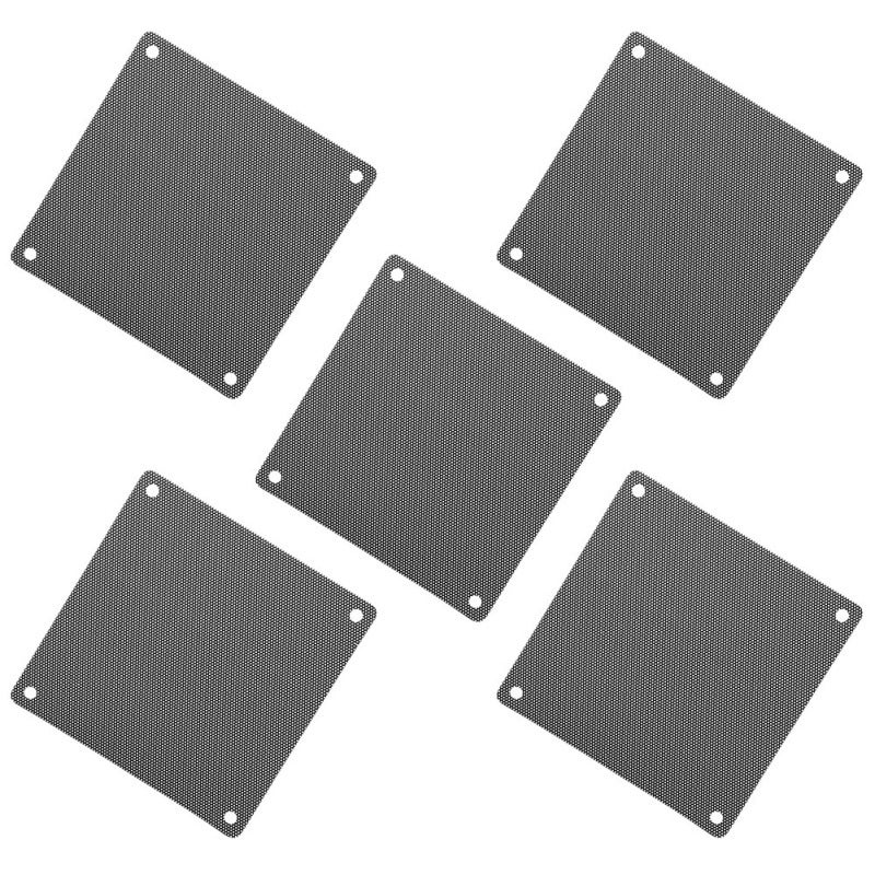Dust Proof Cover 120mm 5-Pack Fan Protection Cover - Heat Resistant Fan Dust Cover for PC Case Fan Chassis - Image 1