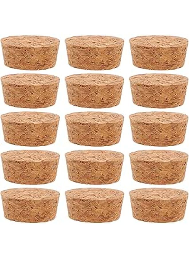 Natural Wood Cork Stoppers 20pcs For Wine Beer Bottles Leakproof Kitchen Bar Use - Image 1
