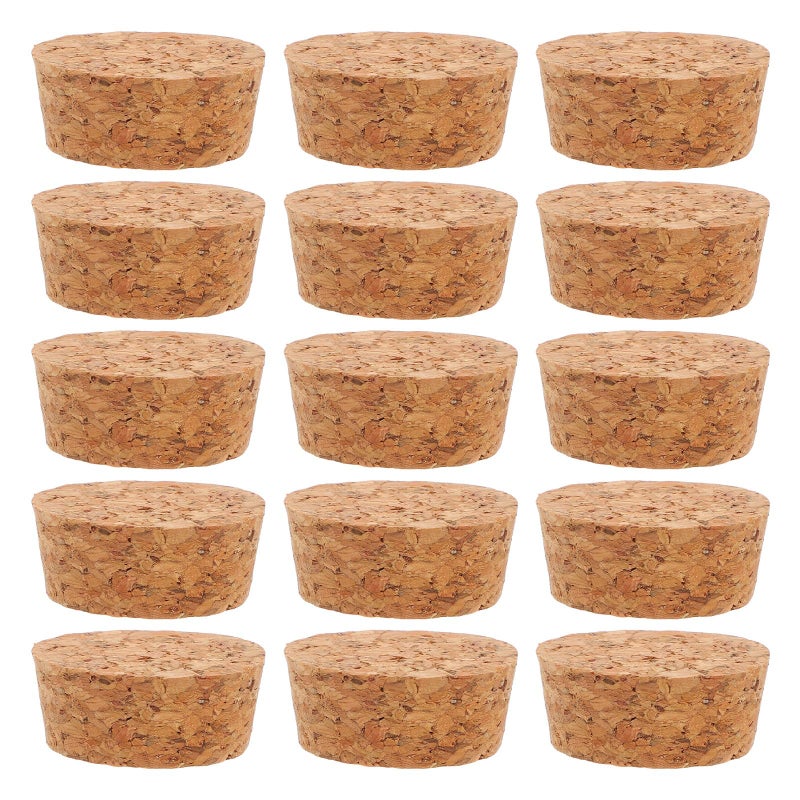 Natural Wood Cork Stoppers 20pcs For Wine Beer Bottles Leakproof Kitchen Bar Use - Image 2