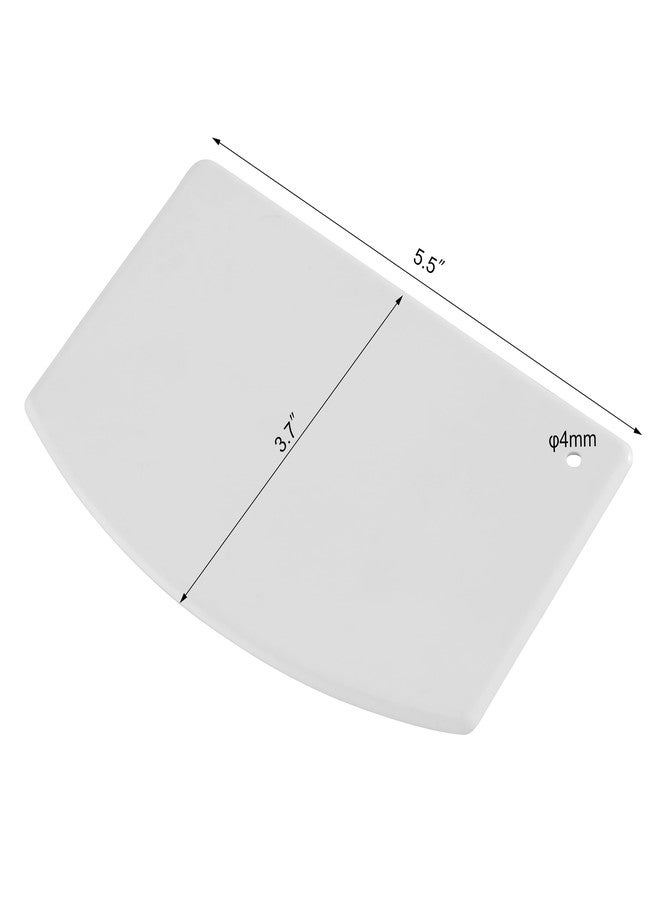 نيو ستار فود سيرفيس وعاء بلاستيكي ومكشطة عجين من نيو ستار فود سيرفيس، 3.75 بوصة × 5.75 بوصة، أبيض - Image 2