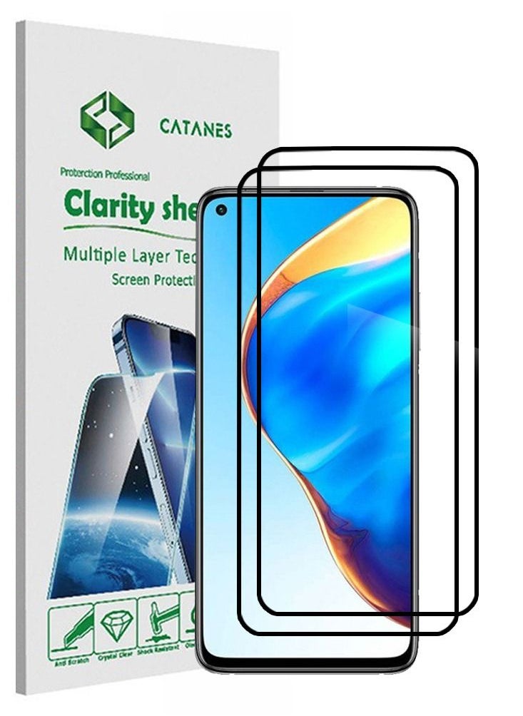 CATANES 2 Pack For Xiaomi Redmi K30S Screen Protector Tempered Glass Full Glue Back  - Image 1