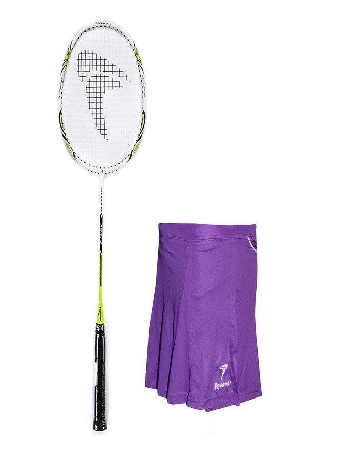 Flypower Badminton Racket Agni 3 with Skirt UTARI Purple Size J-1, multicolor - Image 1