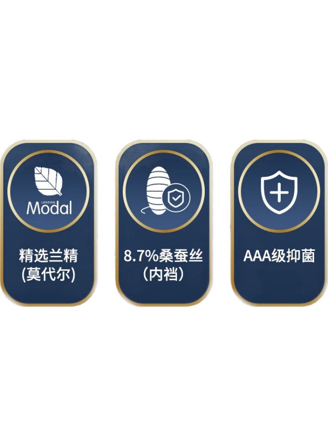 THREEGUN [Jian Series] Modal Men'S Underwear, Summer Boxer Briefs, Spring And Summer Seamless Shorts, Antibacterial Crotch - Image 2