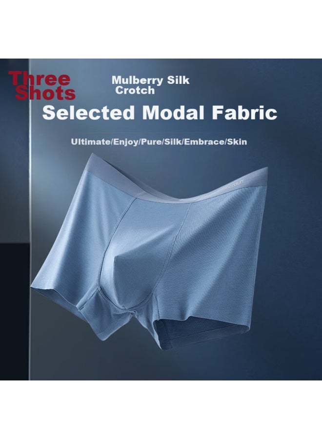 THREEGUN Sanqiang Modal Men's Underwear, Summer Boxer Briefs, Spring And Summer Seamless Shorts, Antibacterial Crotch - Image 3