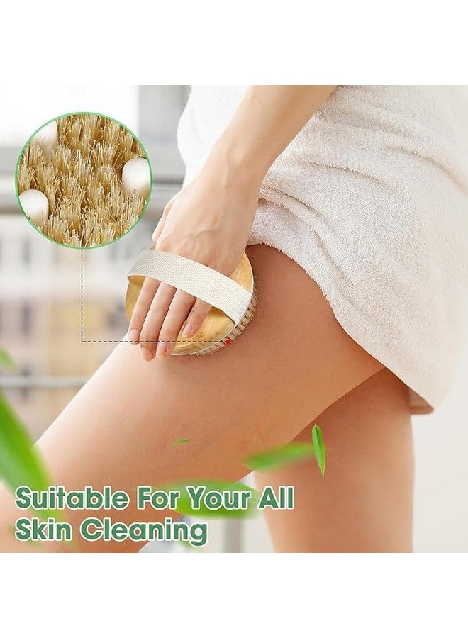 SHOPECOM Wooden Bath Brush for Dry brushing Wooden Shower Brush Body Exfoliator Dry Brush Bath Brush for Cellulite and Lymphatic, Improve Circulation, Stop Ingrown Hairs(1pc) - Image 3