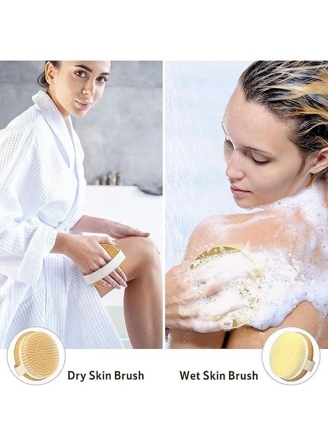 SHOPECOM Wooden Bath Brush for Dry brushing Wooden Shower Brush Body Exfoliator Dry Brush Bath Brush for Cellulite and Lymphatic, Improve Circulation, Stop Ingrown Hairs(1pc) - Image 5