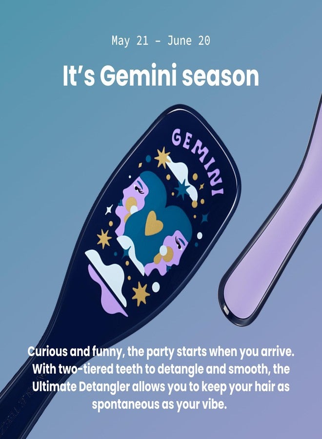 Tangle Teezer Zodiac Ultimate Detangler Hairbrush for Wet & Dry Hair, Eliminates Knots & Reduces Breakage for All Hair Types, Gemini - Image 3