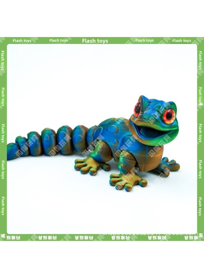 3D Printing Gecko Simulation Full Joint Movable Ornaments Toys Amazon Foreign Trade Cross-border Explosions Crafts Activities 