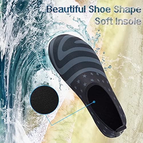YALOX Water Shoes Women's Men's Outdoor Beach Swimming Aqua Socks Quick-Dry Barefoot Shoes Surfing Yoga Pool Exercise(USA,38/39EU), 7.5-8.5 Women/6-7 Men - Image 2