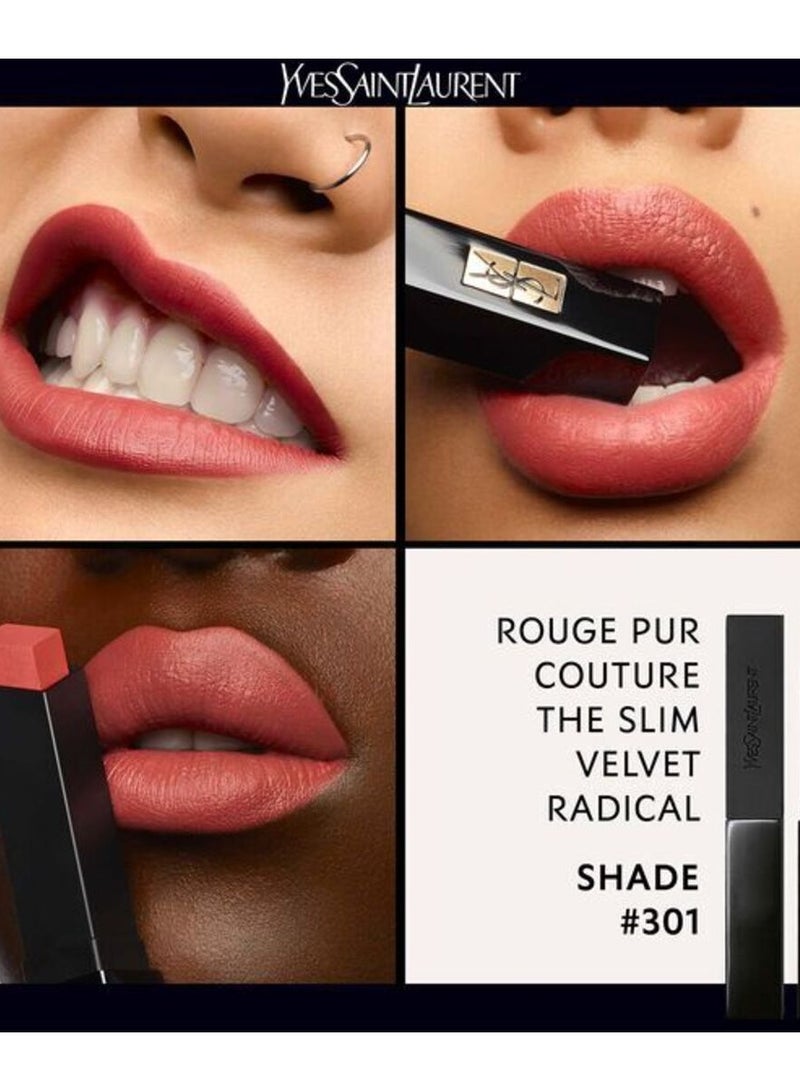 Yves Saint Laurent The Slim Velvet Radical Matte Lipstick 2g-301 Nude Tension - Image 3
