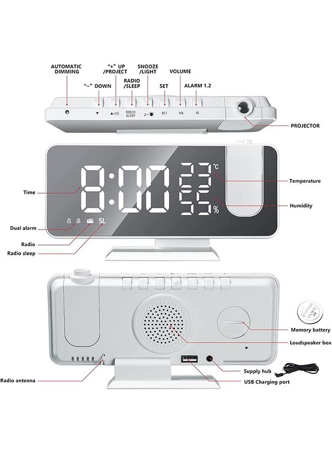 عربست المنبه الرقمي LED - Image 4