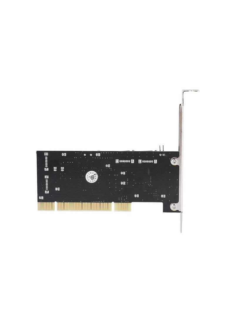 Generic - PCI to 4 Port SATA RAID Card, 1.5Gbps Sil3114 Computer Internal Chipset RAID Controller Card, Support for Windows 98SE/Me/2000/XP/NT 4.0/XP 64 bit/Vista/Linux/Netware OS - Image 1