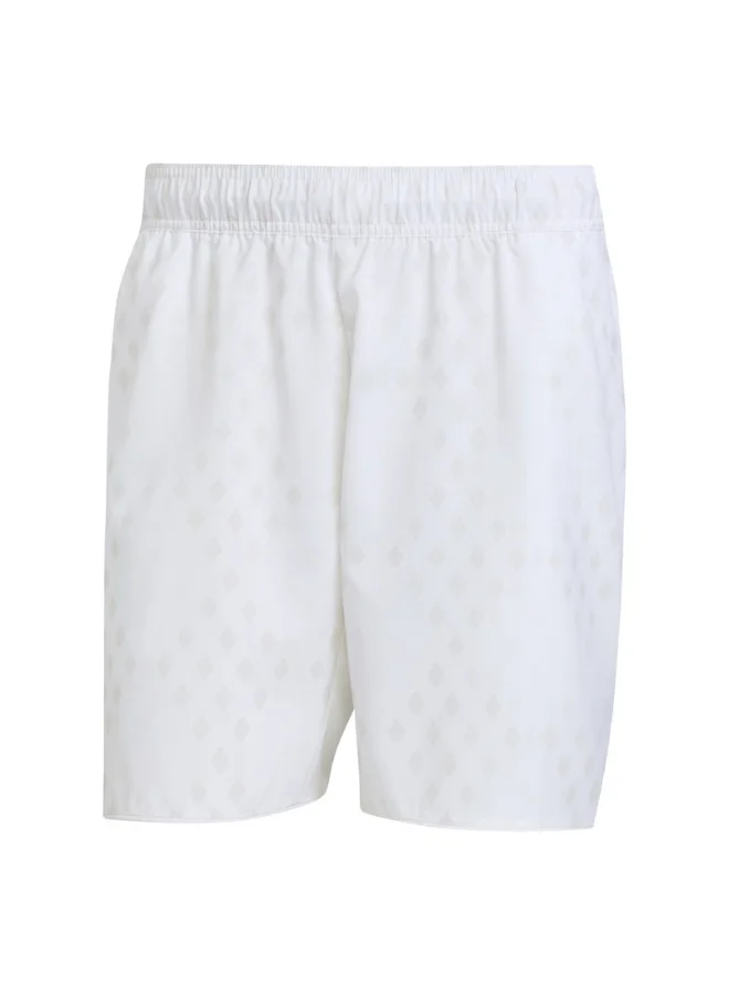 Adidas Adidas Club Graphshort White Shorts (1/4) Shorts For Men