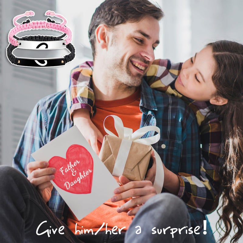 CXLDTE Valentines Day Gifts for Daughter from Dad, Father Dad Daughter Bracelets Birthday Baptism Father's Day Easter Basket Stuffers Gifts for Teens Teenage Teen Girls Kids - Image 2