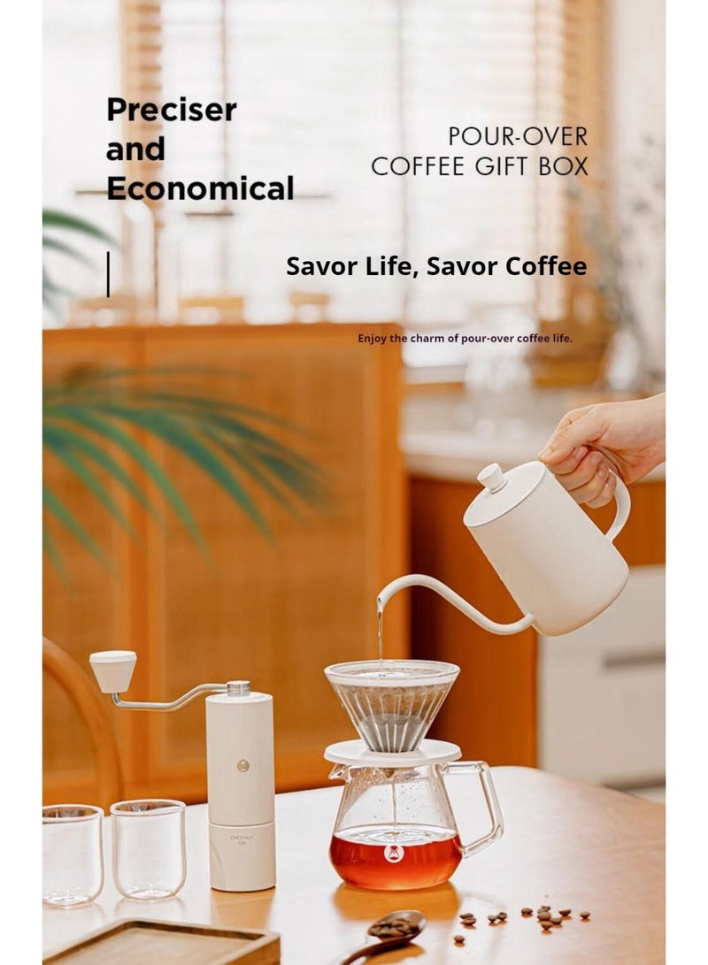 TIMEMORE Chestnut C5 Pour-Over Coffee Gift Set – Premium Edition (White) - Image 3