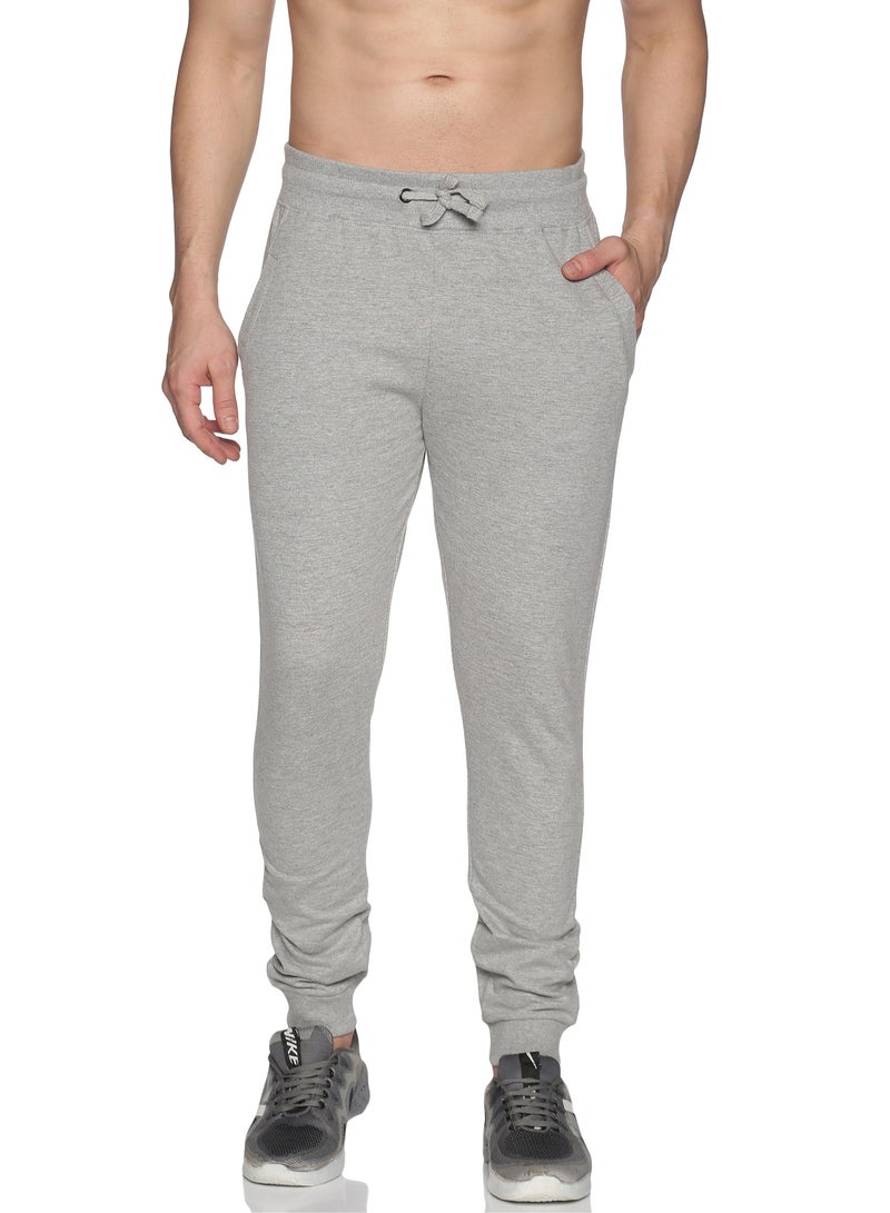 RSO Outfits Men's Solid Joggers /Trackpants (Grey) - Image 1