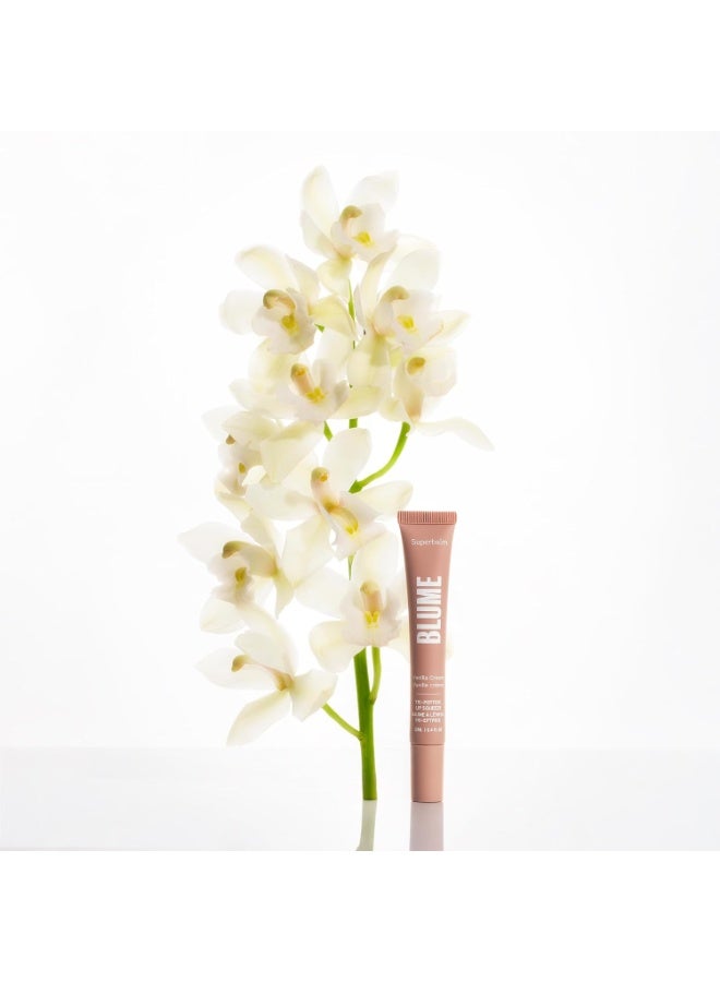 Blume Tri-Peptide Vanilla Lip Balm - Superbalm Lip Moisturizer with Shea Butter and Squalane to Deeply Hydrate & Heal Dry, Cracked Lips - Cruelty Free & Vegan Lip Plumper (0.4 Fl Oz) - Image 2