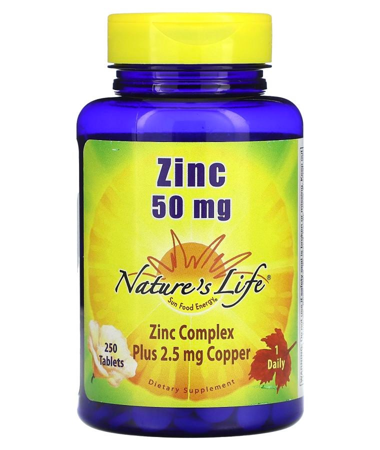 Nature's Life Zinc 50 mg 250 Tablets