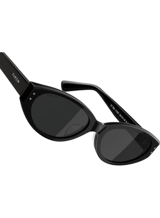 PARZIN Polarized Sunglasses Men Fan Chengcheng Same Style Fashion Retro Narrow Frame Cat Eye Sunglasses Sunscreen Driving Sunglasses Women 7806 - Image 1