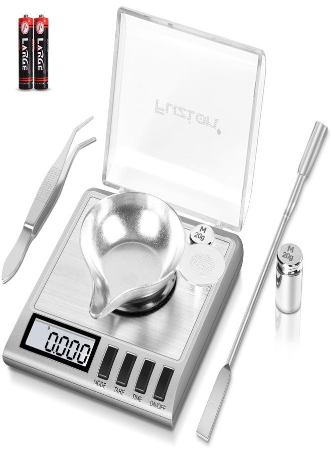 Fuzion Milligram Scale, 50g/0.001g Digital Milligram Scale with Calibration Weights, Jewelry and Gem Scale, Mg Scale for Powder, Reloading, Includes Scoop, Powder Pan and Tweezers - Image 1