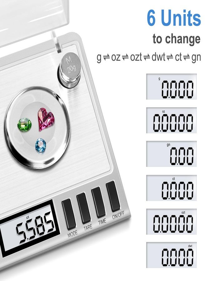 Fuzion Milligram Scale, 50g/0.001g Digital Milligram Scale with Calibration Weights, Jewelry and Gem Scale, Mg Scale for Powder, Reloading, Includes Scoop, Powder Pan and Tweezers - Image 3