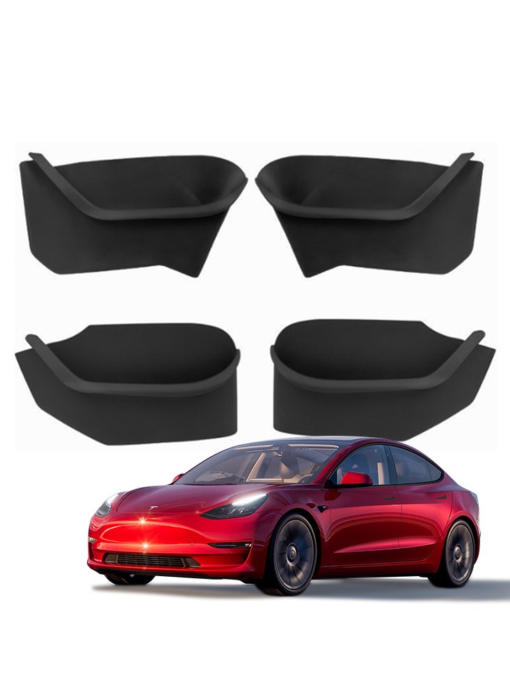 Perfii Tesla Model Y Car Door Tray Cover - Eco Friendly and Waterproof Car Door Storage Tray Cover, Interior Car Accessories - Image 1