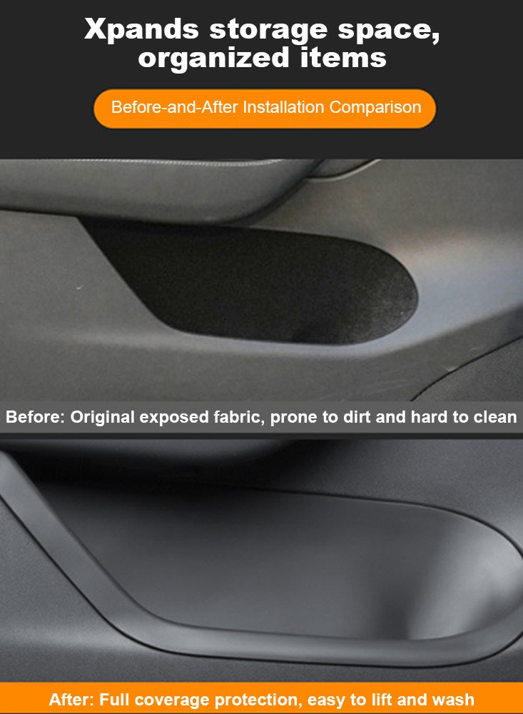 Perfii Tesla Model Y Car Door Tray Cover - Eco Friendly and Waterproof Car Door Storage Tray Cover, Interior Car Accessories - Image 5