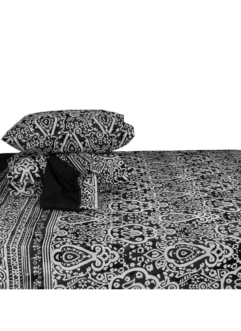 Family Bed - stick Bed sheet Cotton 4 pieces size 180 x 200 cm Model 196 from Family Bed - Image 1