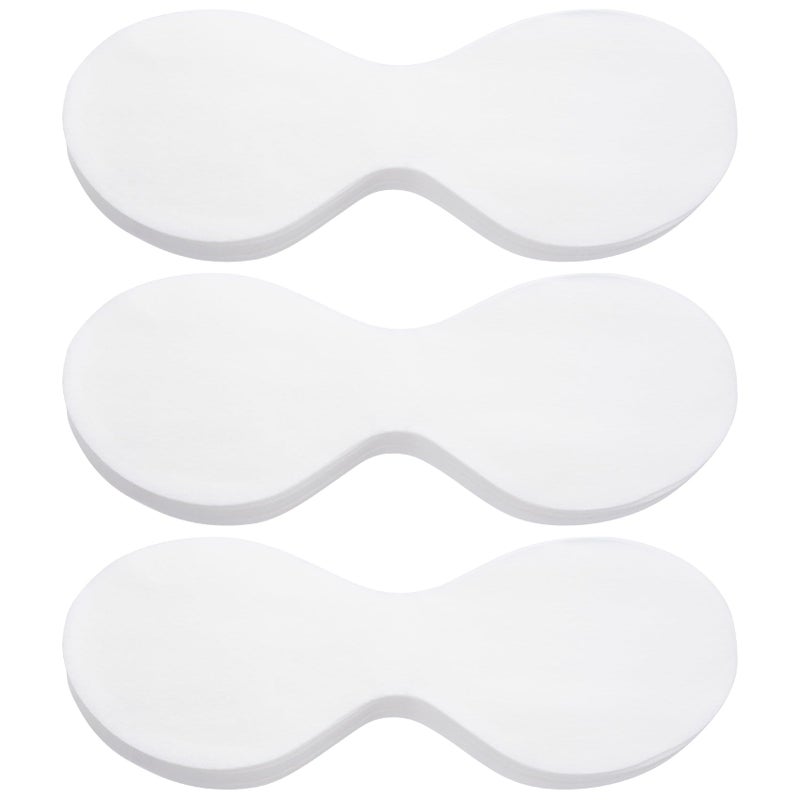 Disposable Eye Mask 300 White Sheets: Soft Non-Irritating Spunlace Non-Woven Fabric - Stretchable Adjustable Fit Spa Eye Pads for Home DIY Spa Beauty Salon Supplies - Image 1