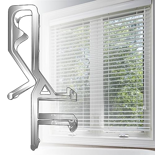 FLYIEE 10 PCS 1-7/8 Inches Plastic Valance Clips - Replacement Clips for Window Blinds, Fits Wooden Valances - Image 1