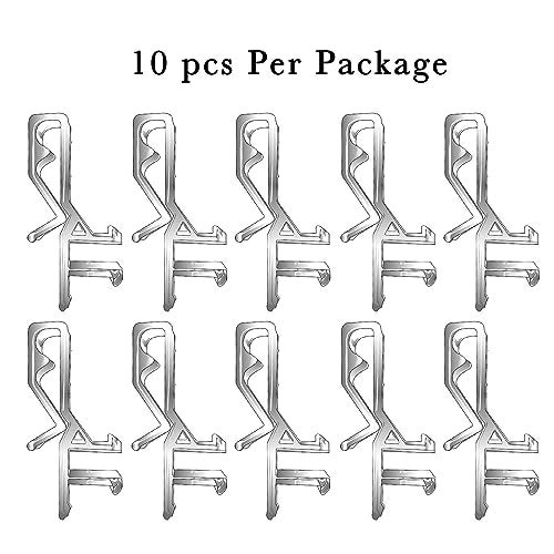 FLYIEE 10 PCS 1-7/8 Inches Plastic Valance Clips - Replacement Clips for Window Blinds, Fits Wooden Valances - Image 5