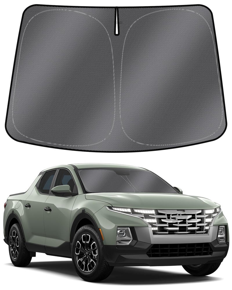 Mixsuper Liner Windshield Sun Shade for Hyundai Santa Cruz 20222025 2026 Windshield Sunshades Front Window Sun Shades Cover for Santa Cruz Accessories Foldable Sun Visor Keep Cool Block UV Heat