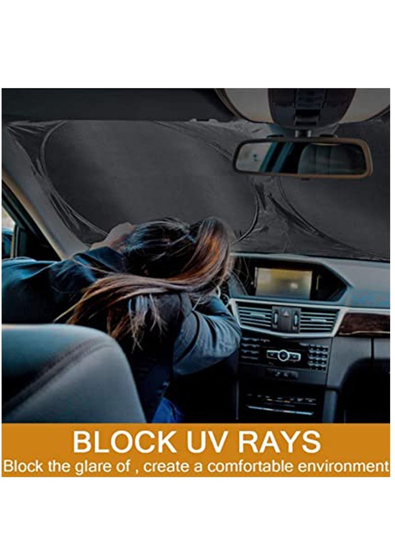 Y&D Windscreen Sun Shade Set Silver Reflective Protector Car Your Family Baby Kids and Pets from the car windows protect your children pets  - Image 5