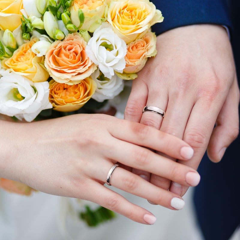 King Will 6mm Tungsten Carbide Wedding Band for Men Women Classic Promise Engagement Rings for Couples Domed Style High Polish Finished Comfort Fit, Silver Size 8.5 - Image 4