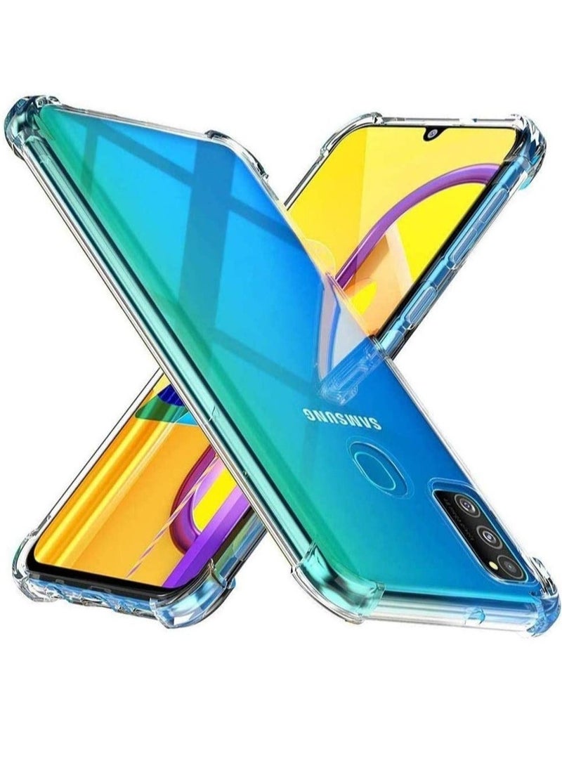 Raxoom Samsung Galaxy M30S Case Cover Protective Shock Absorption Bumper soft Transparent Case (Clear) - Image 1